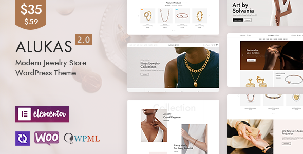 Alukas - Modern Jewelry Store WordPress Theme Logo